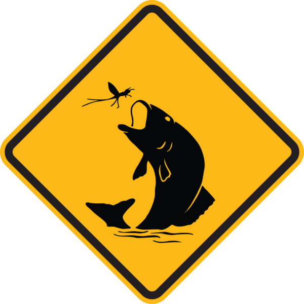 Fish Warning Sign | Sign Maven