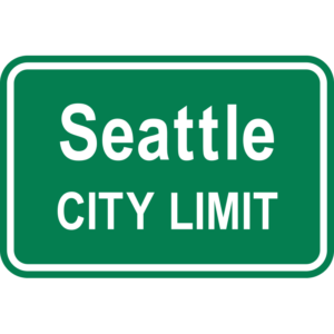 Seattle City Limit Sign