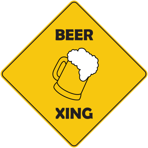 Beer XING street Sign