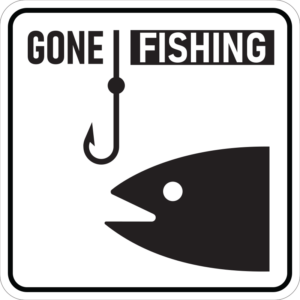 Gone Fishing Sign