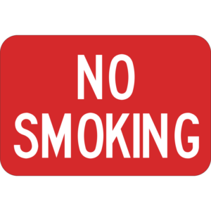 No Smoking Red Sign