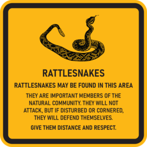 Rattlesnake Warning Sign