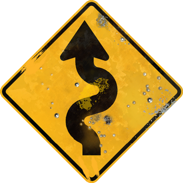 Winding Road Street Sign | Sign Maven