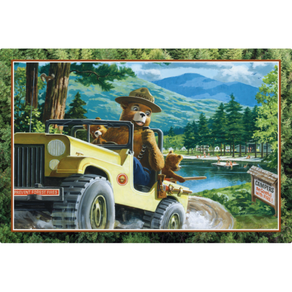 Smokey Bear Ten-Four Green and Clear