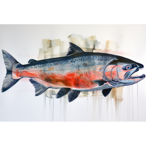 Salmon watercolor