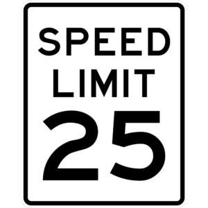 R2-1 SPEED LIMIT 25