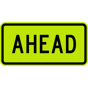 Ahead sign