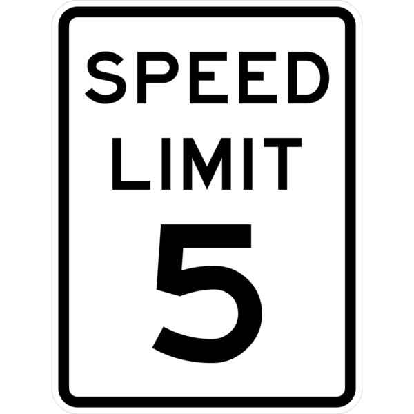 R2-1 Speed Limit 5 Sign