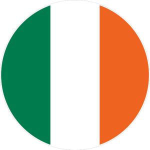 Flag of Ireland in a circle shape. -St. Patrick’s Day Sign Collection