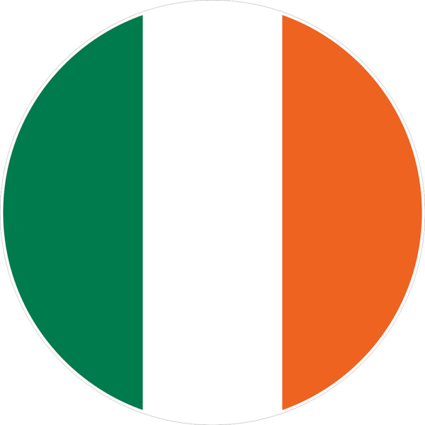 Flag of Ireland in a circle shape. -St. Patrick’s Day Sign Collection